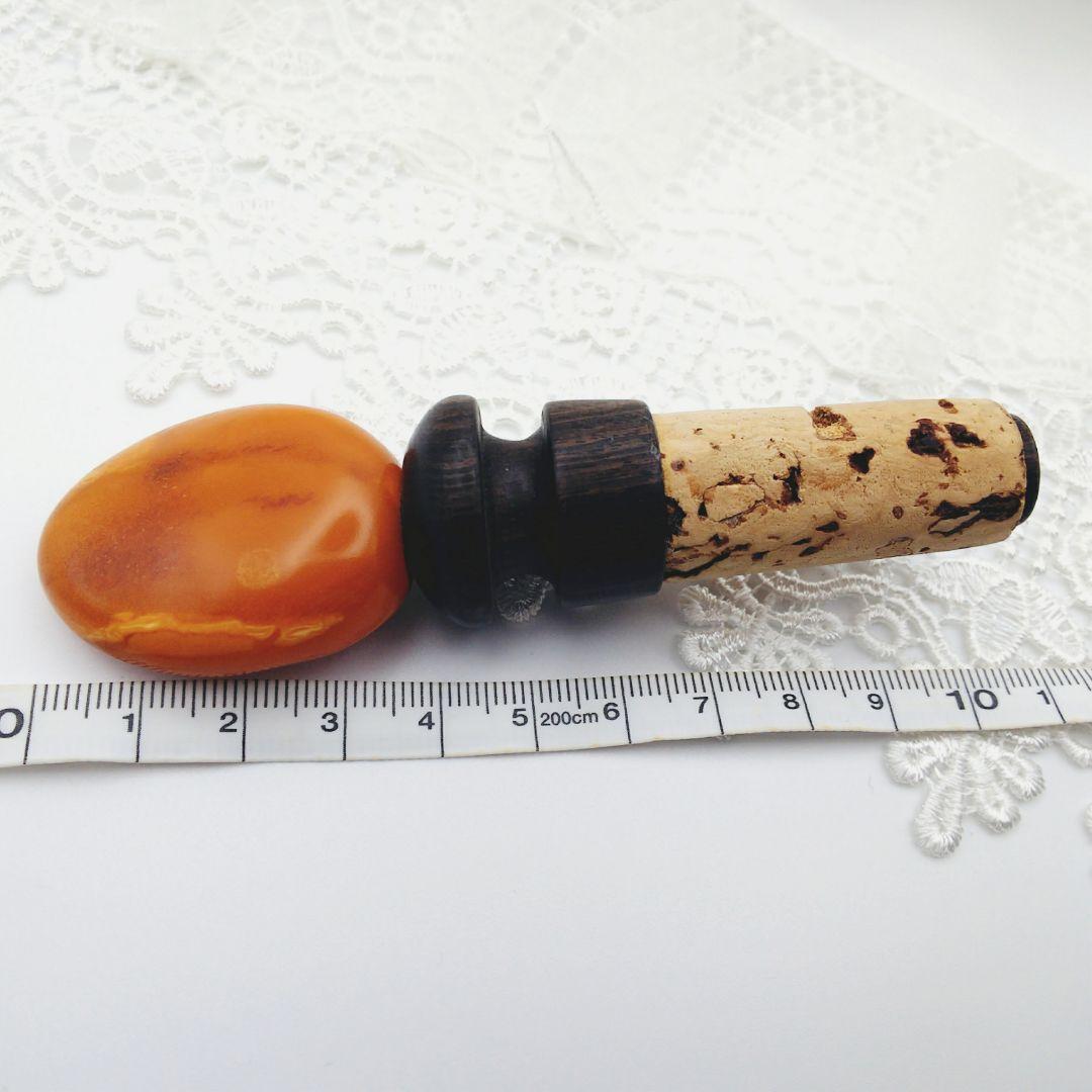 天然 琥珀 ワインキャップ(観賞用)