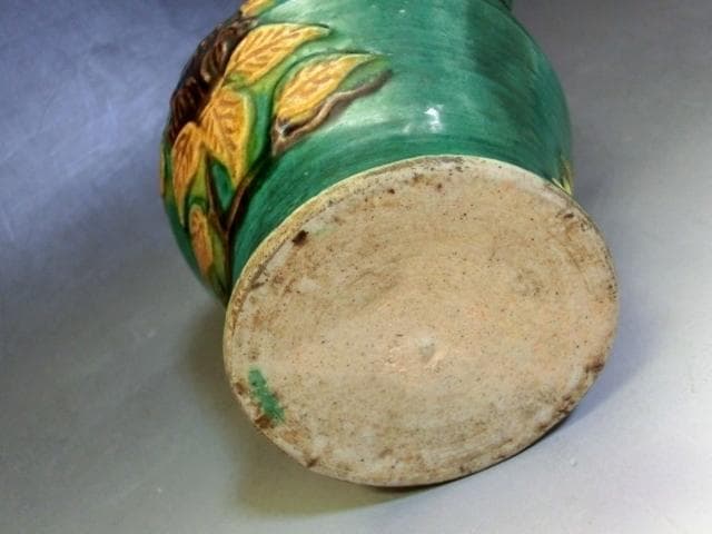 水差し■緑釉水注 水瓶 花唐草 中国 お茶道具 古玩 唐物 時代物 骨董品■