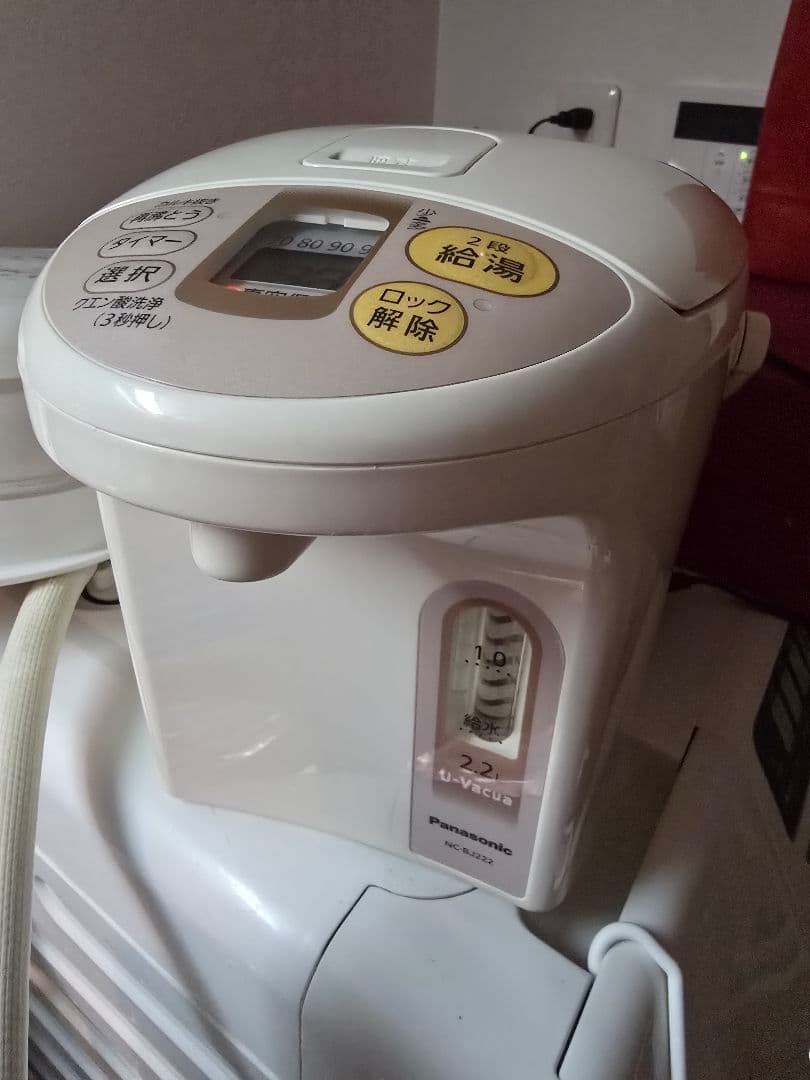Panasonic 2.2L 、タイマーと給湯機能付き 電気ポット