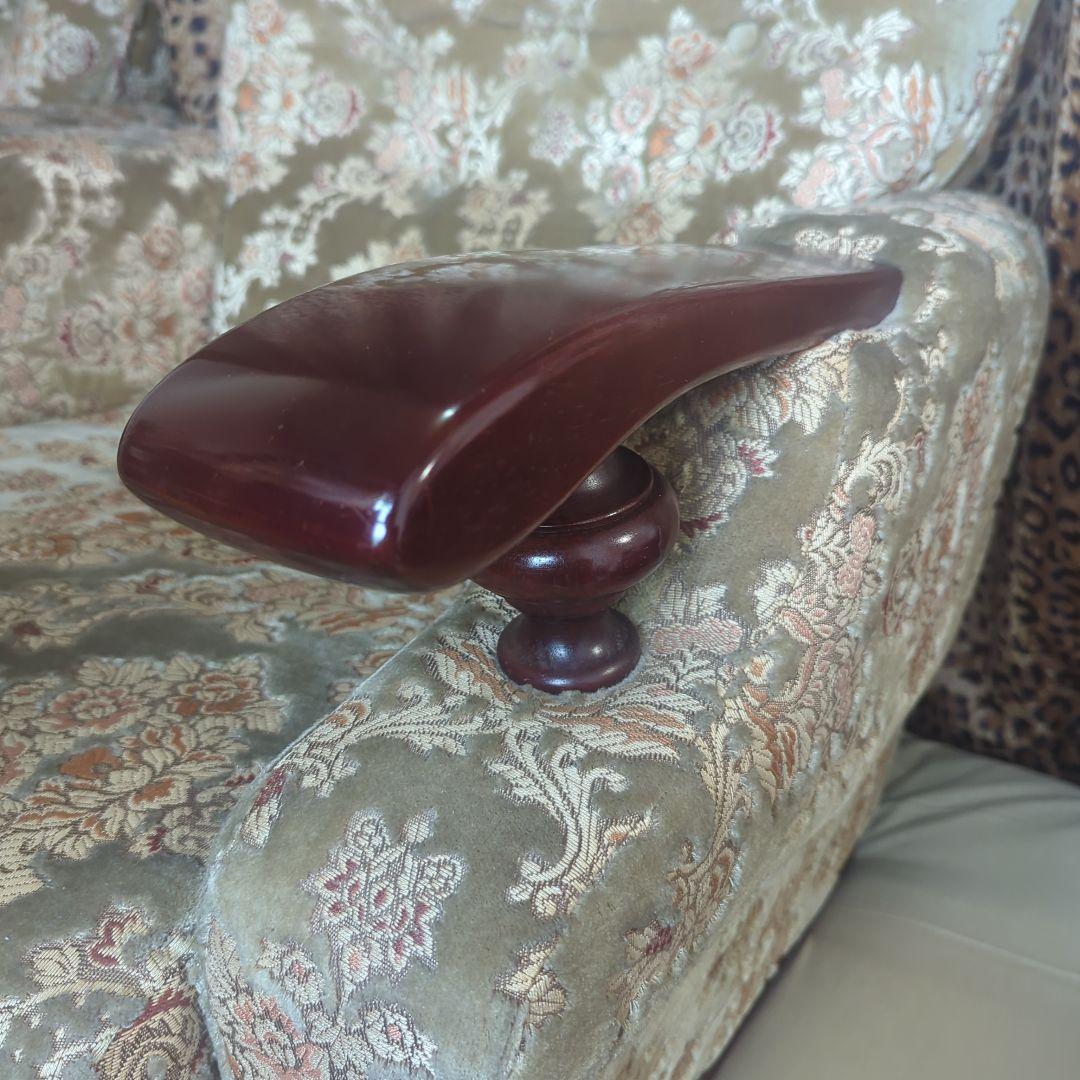 【☆美品☆】【高級シングルソファー】金華山織【※２脚ある内の１脚】①番