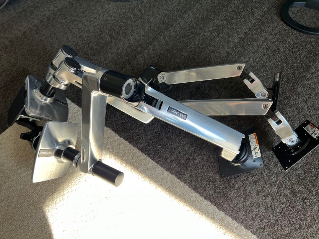 エルゴトロン モニターアーム ダブル&シングル 2個セット