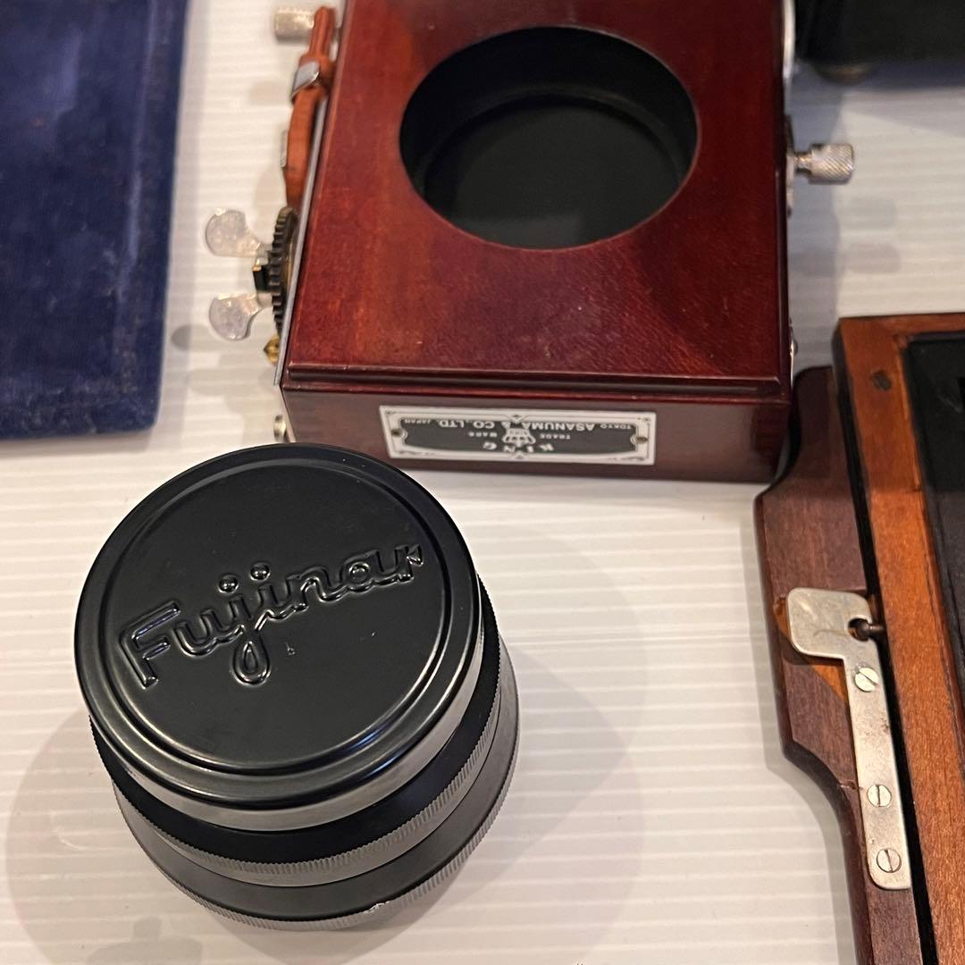 年代物 OKUHARA CAMERA オクハラカメラ 蛇腹 木製 大判