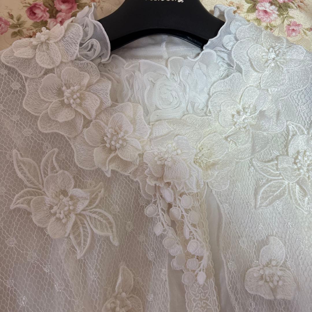 アトリエまりこ♡綿ローン♪レース＆お花のブラウス・ノンノンドール・へっぽこ先生