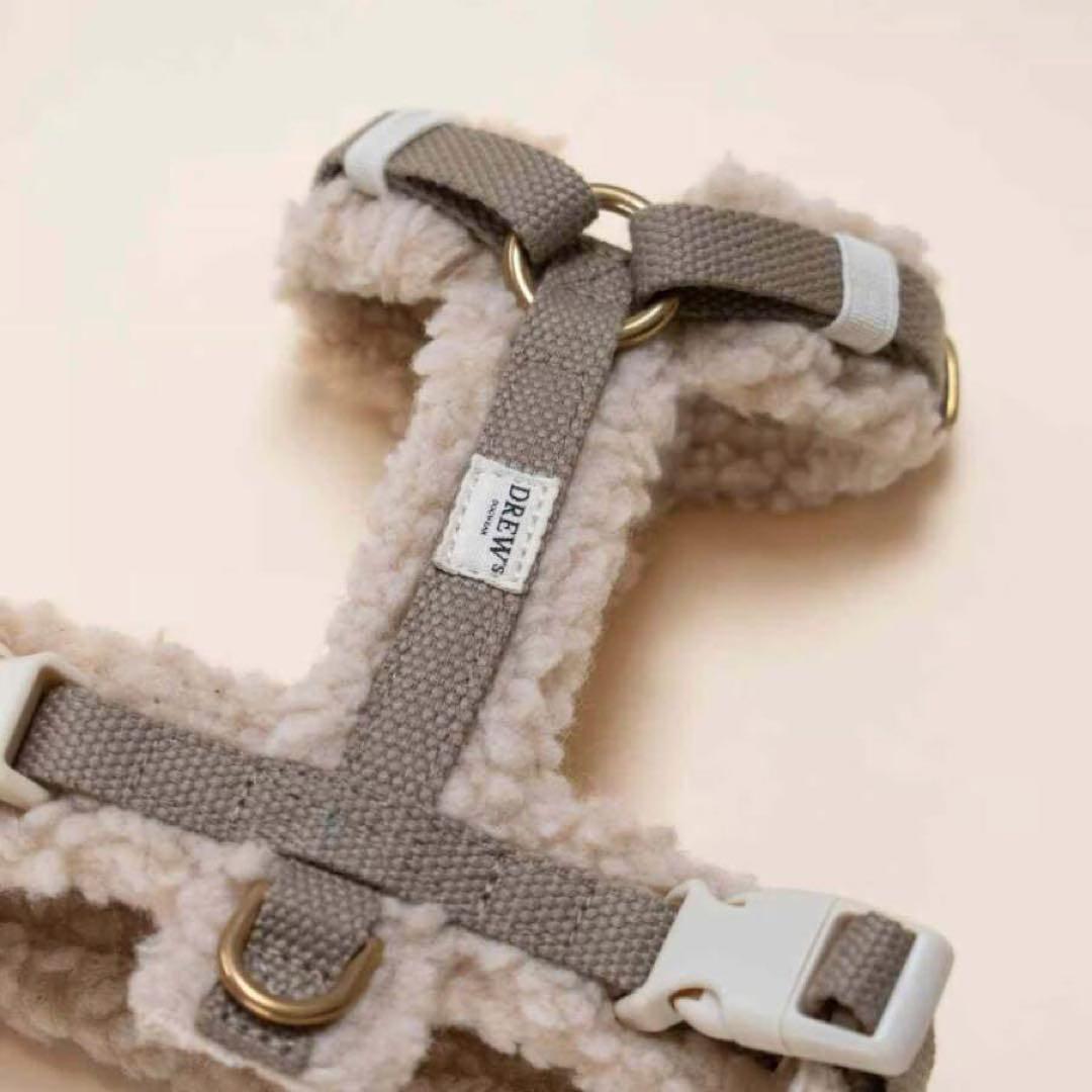 DREW's テディー ハーネス グレージュ S おしゃれ 犬 ペット 散歩