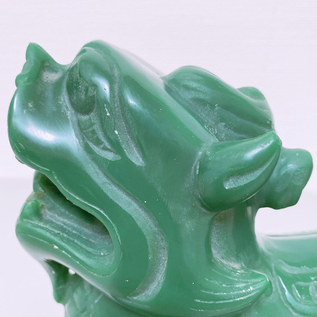 砡製　獅子置物　箱付 4.3kg