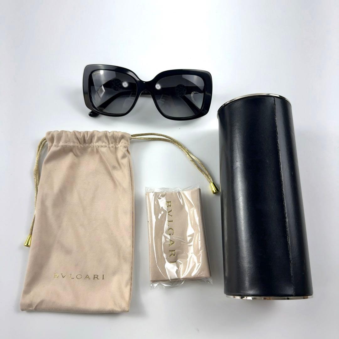 【極美品】ブルガリ サングラス 8164-BF ブラック