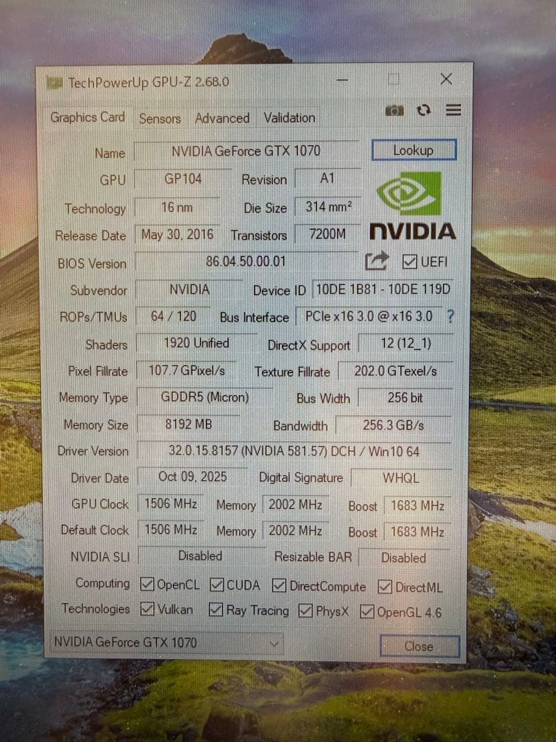 か*ギ様 【動作品】ELSA GeForce GTX 1070 8GB