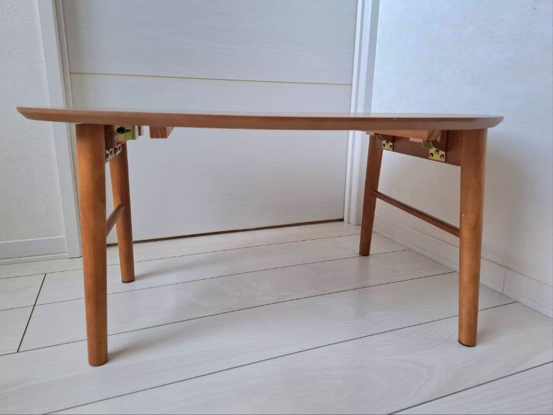 ローテーブル　センターテーブル　折りたたみ　安井家具　エッグ型