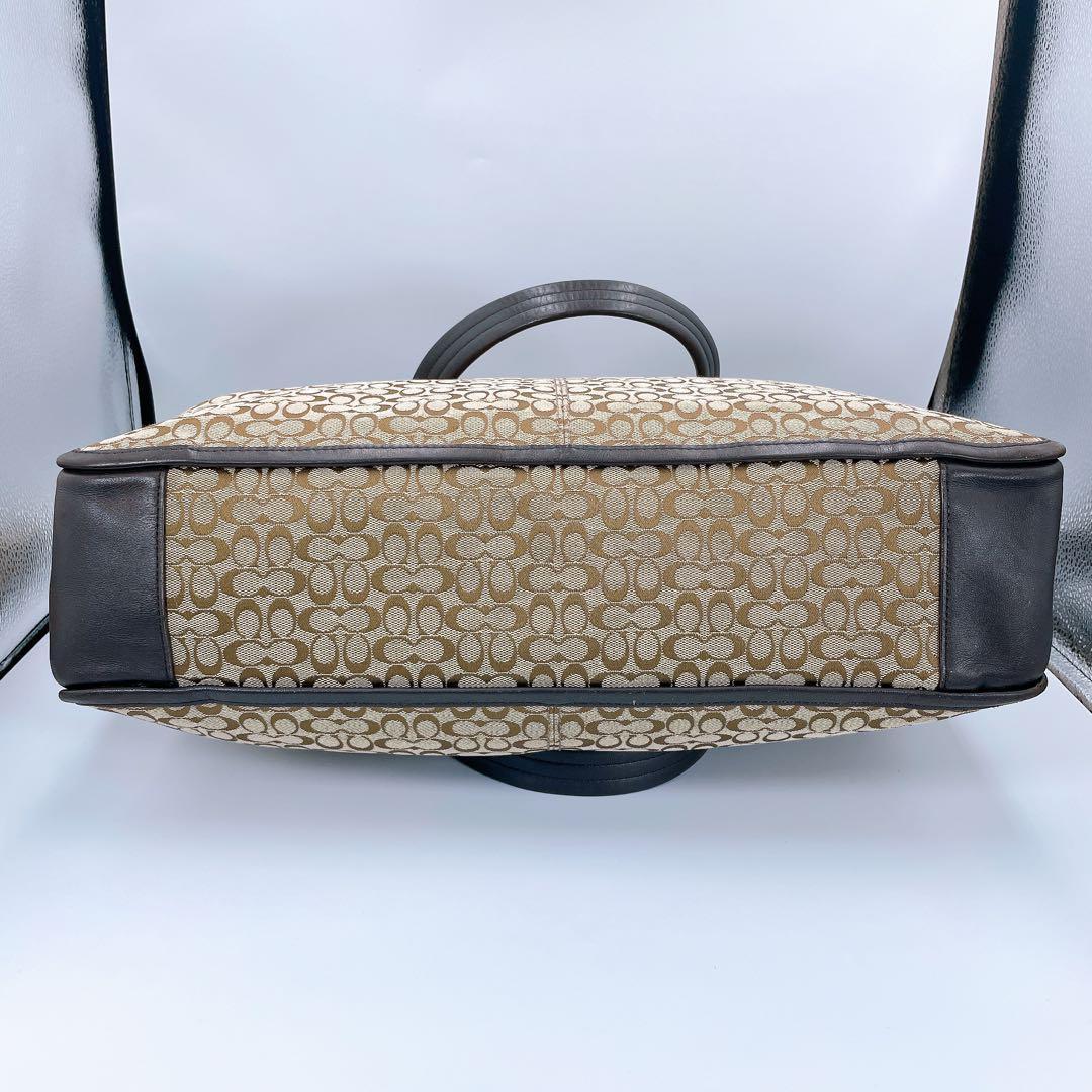 COACH コーチ 2way ビジネスバッグ ミニシグネチャー F70697