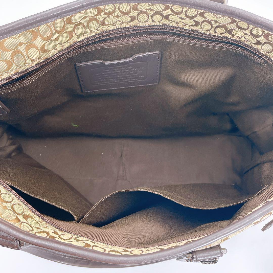 COACH コーチ 2way ビジネスバッグ ミニシグネチャー F70697