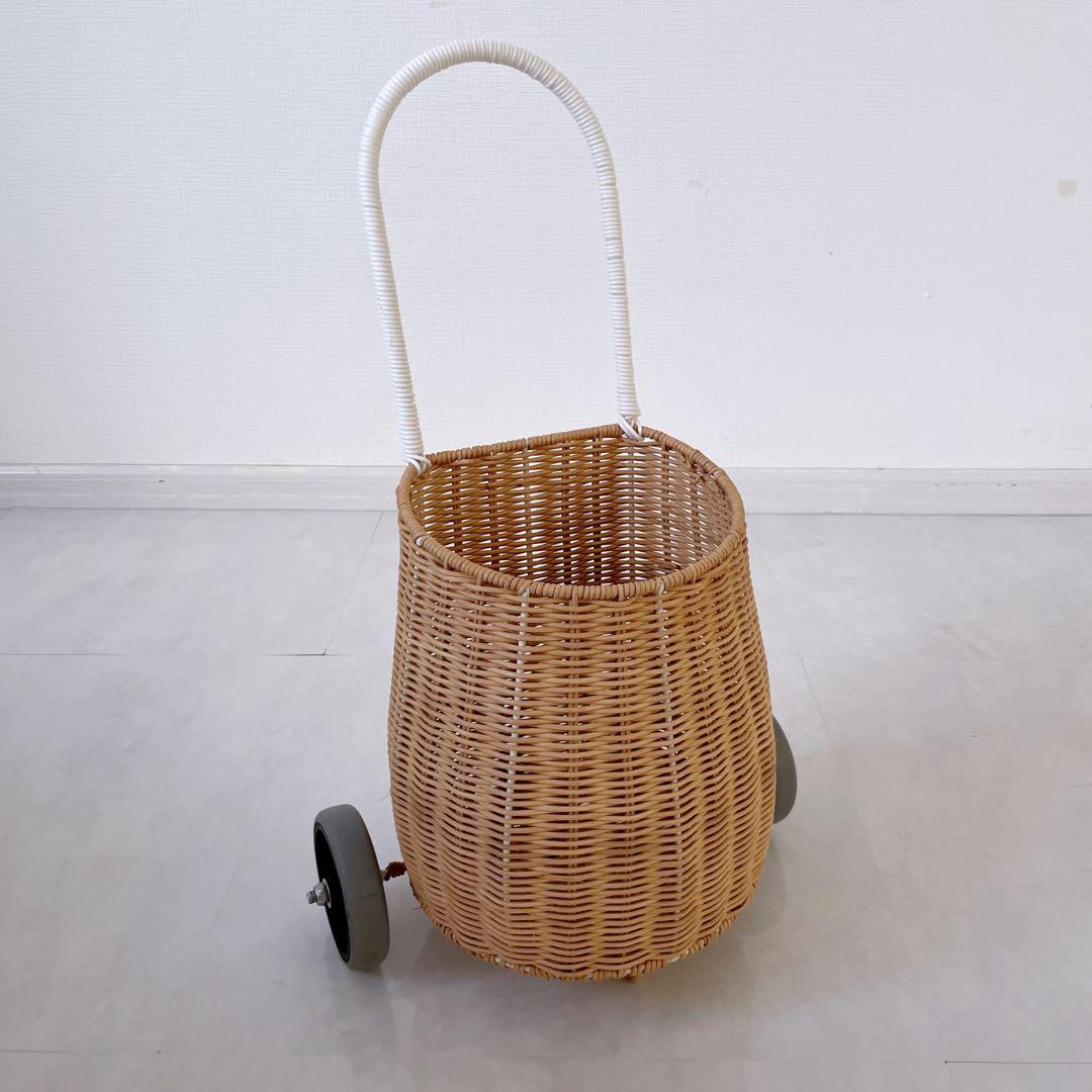 カゴ収納　カゴ　収納　ラタン家具　ナチュラルインテリア　子供部屋　インテリア雑貨