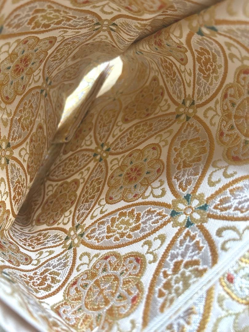 ☆新春特別品☆現行品「たつむら」豊葩七宝錦 品格の本袋帯 龍村美術織物 80万