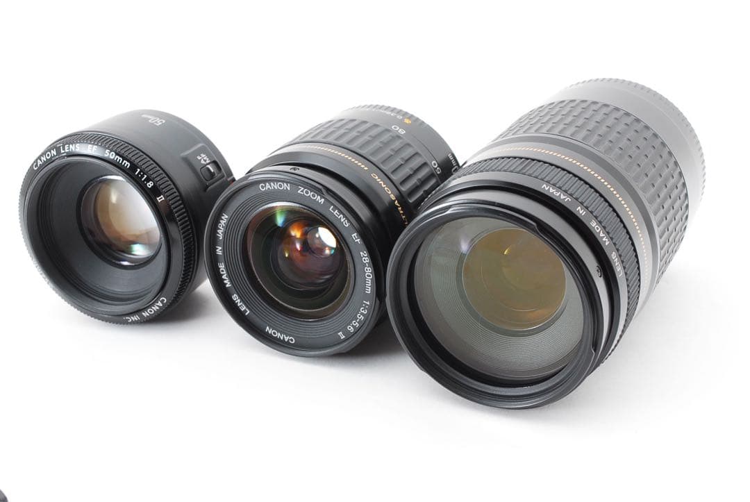 Canon EOS 80D一眼レフカメラ標準&望遠&単焦点トリプルレンズセット