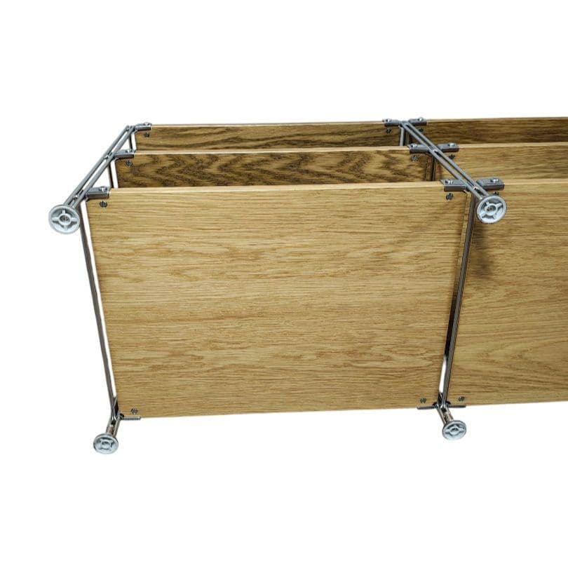 無印良品 MUJI ステンレスユニットシェルフ オーク材