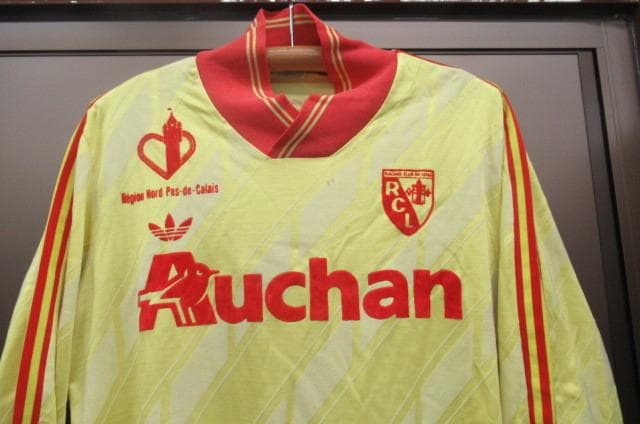 当時物アディダスフランス製ビンテージ　ＲＣランス　長袖ユニフォーム9番