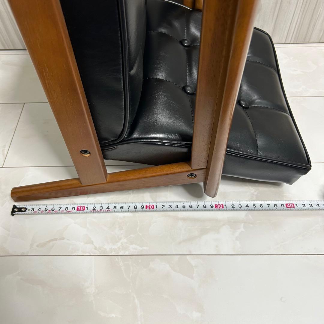 カリモク60 Kチェア ミニ ブラック ミニサイズの1Pソファ