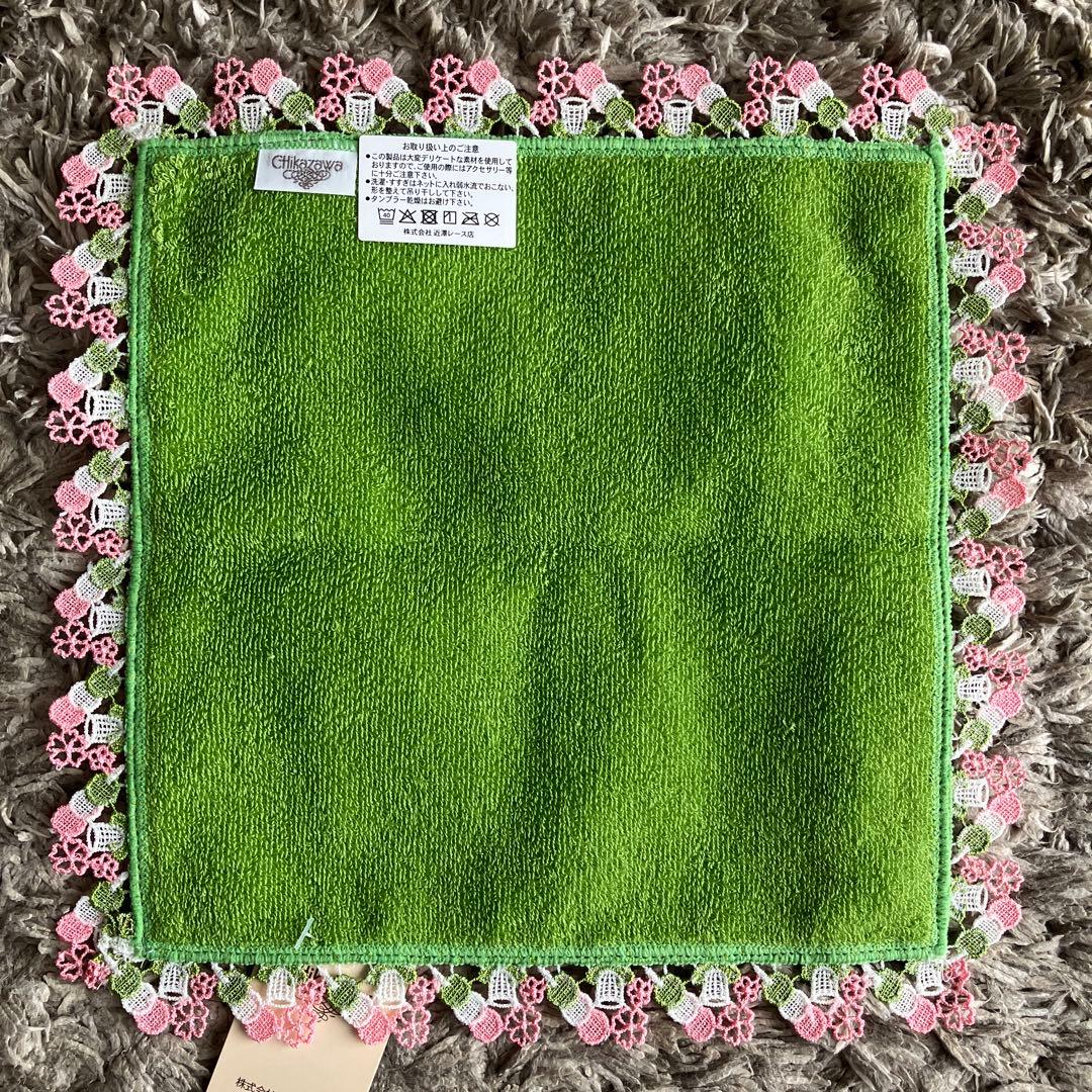 ピーチ　桜　苺　口福ボックス　婦人画報別注　 近沢レース　ハンカチ　花より団子