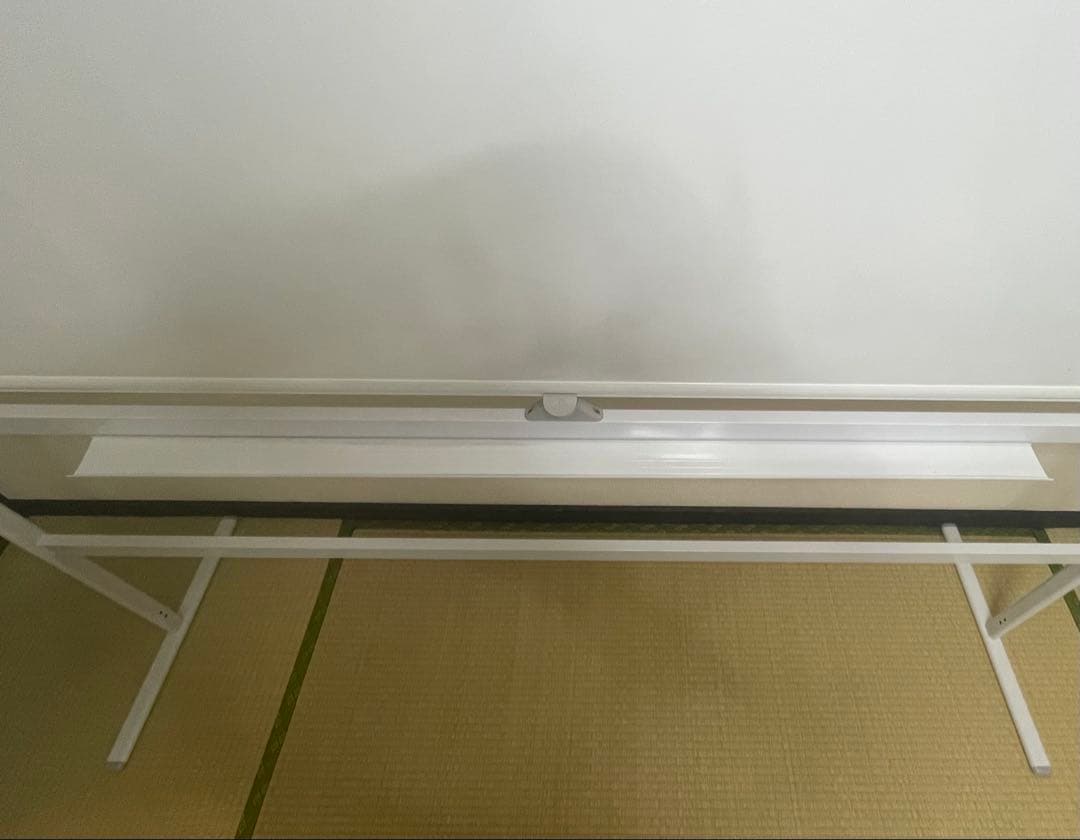 【送料込】SKK 大型ホワイトボード 両面1800×900 回転式キャスター付き