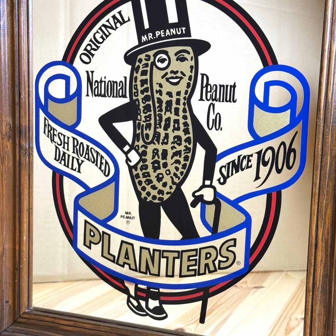 MR PEANUT ミスターピーナッツ ビンテージ 壁掛け パブミラー 鏡