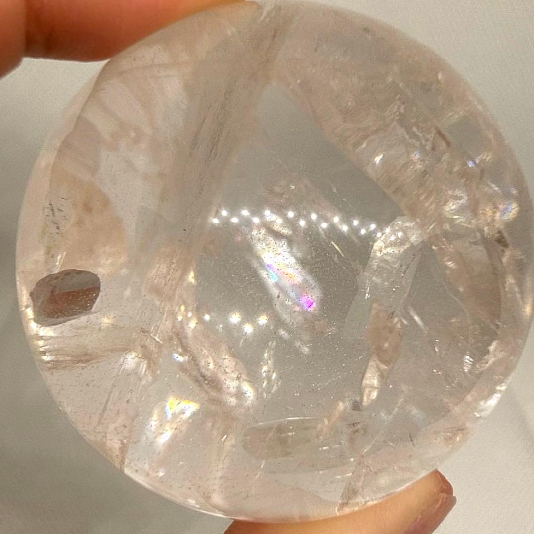 天然石　ピンクアゼツライト　スフィア　【ランダム台座セット】