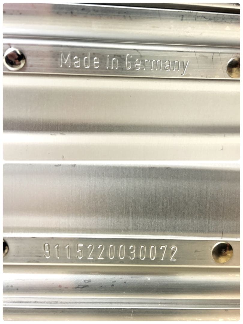 【廃盤希少品】RIMOWA × PORSCHE アルミスーツケース　鍵、ポーチ付