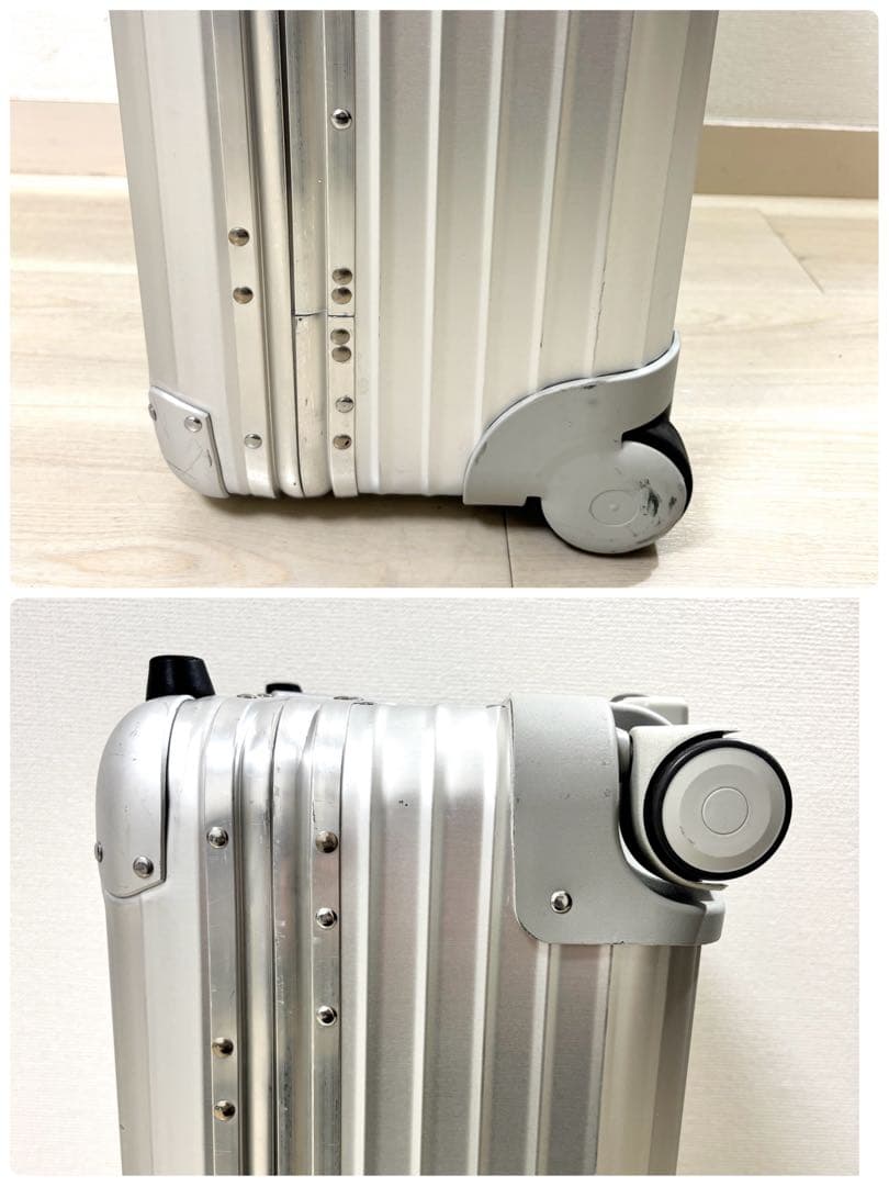 【廃盤希少品】RIMOWA × PORSCHE アルミスーツケース　鍵、ポーチ付