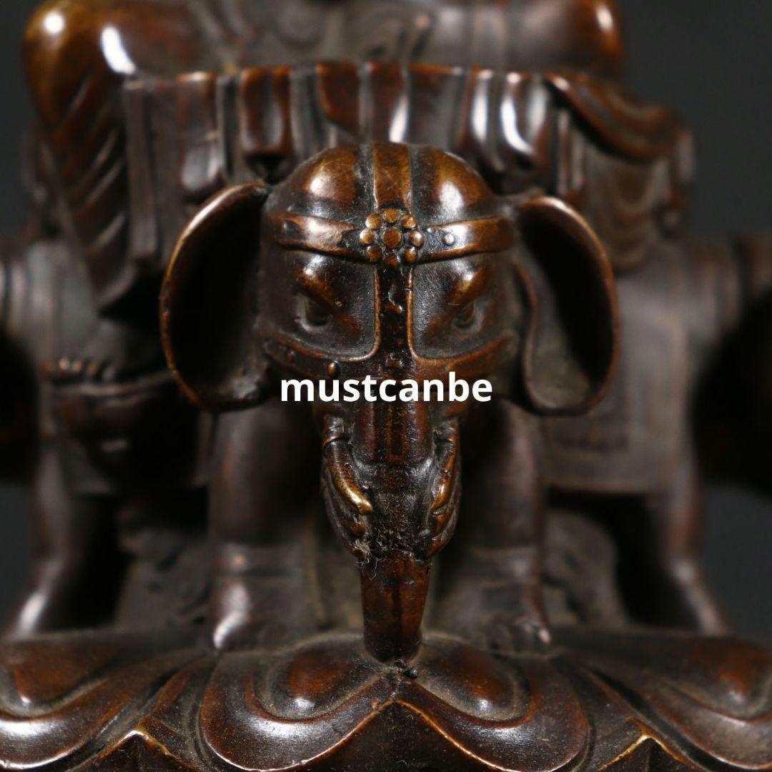 仏教美術 仏像 峨眉山金頂十方普賢菩薩仏像家内 仏堂 に菩薩銅像 安置します