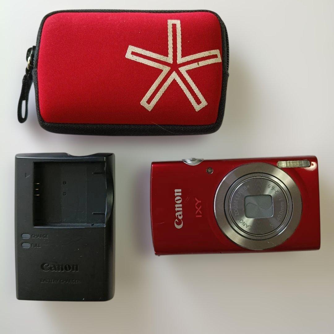 Canon IXY150 コンパクトデジタルカメラ 赤