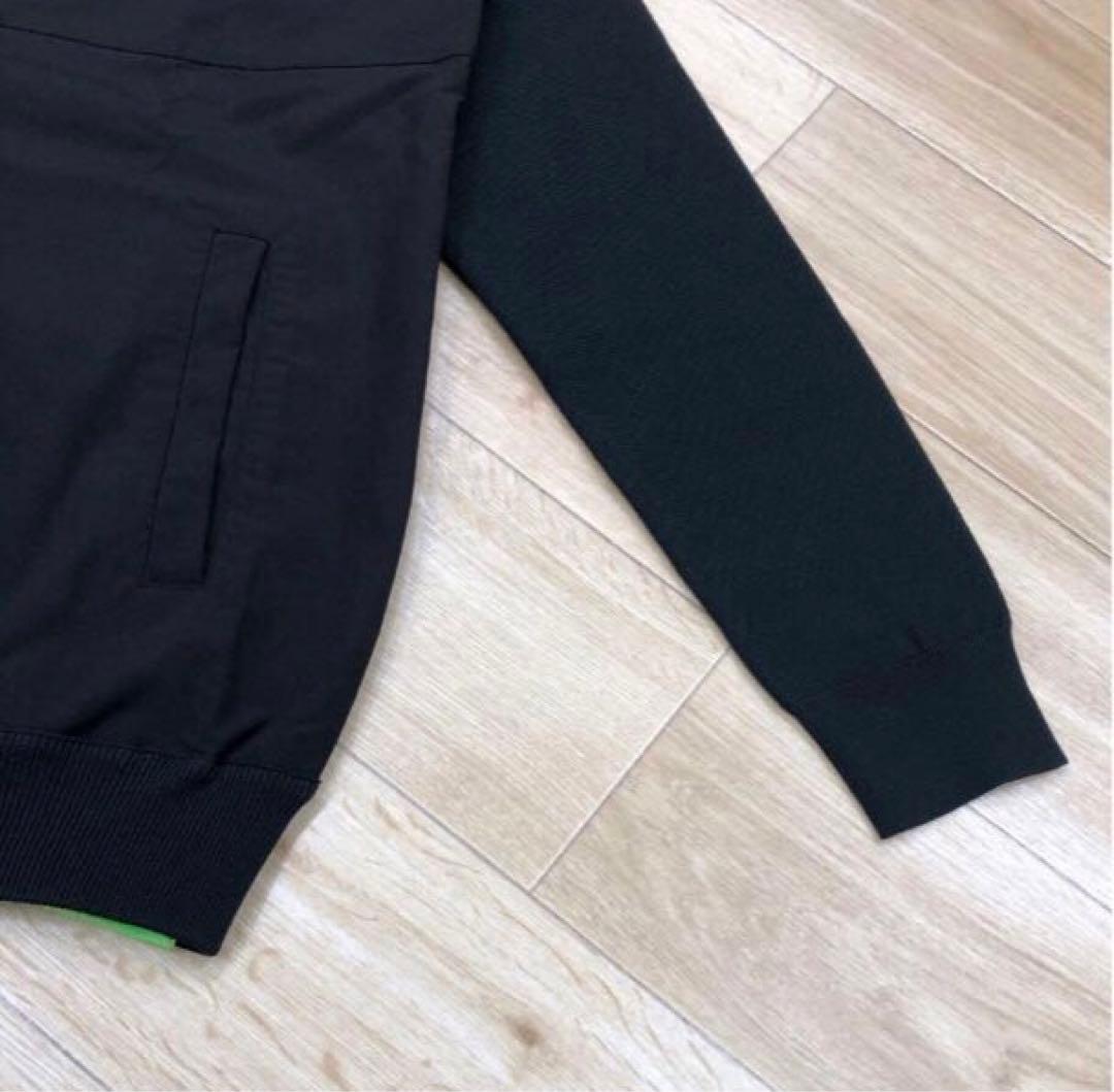 天竺編 ハイブリッドフルジップニットブルゾン