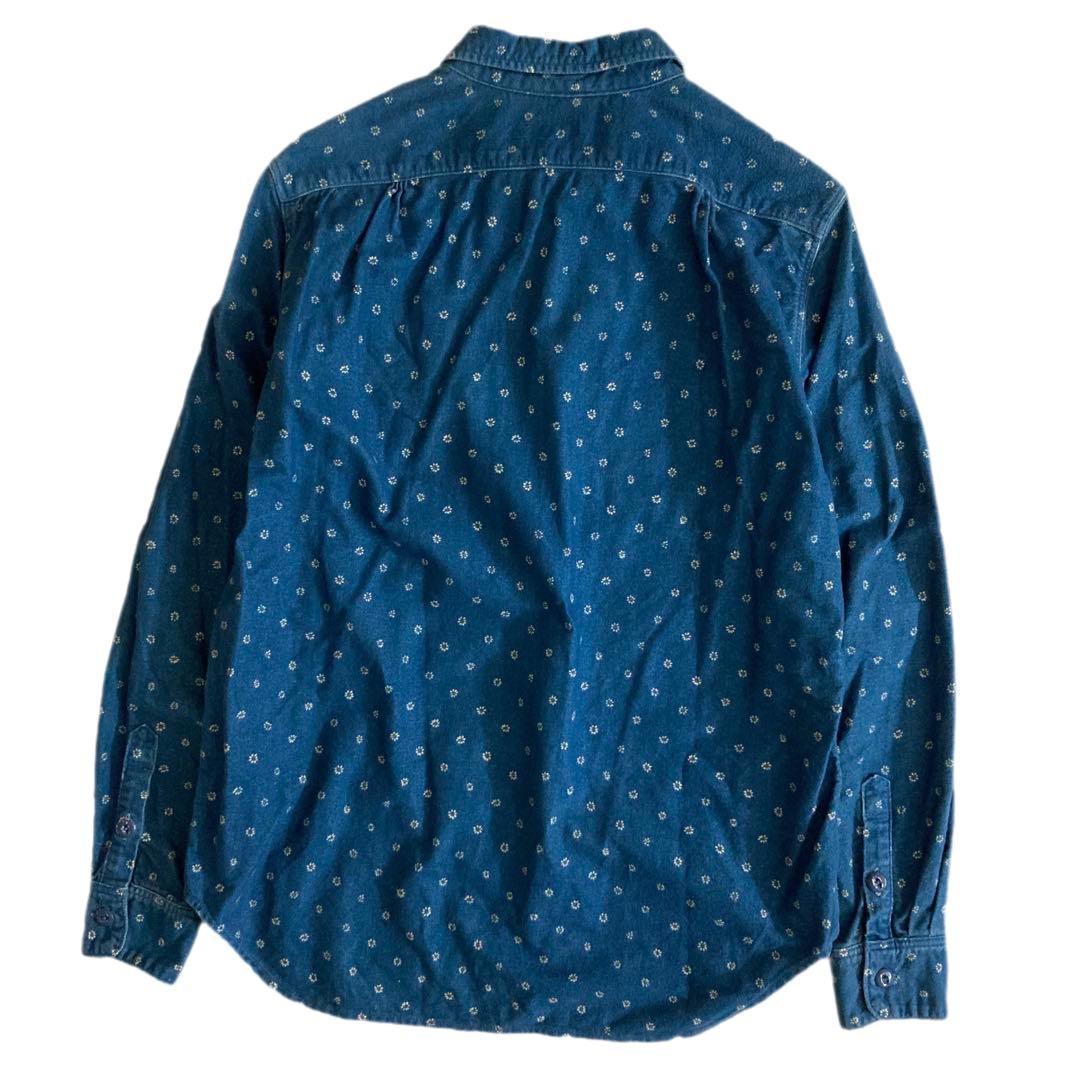 KAPITAL キャピタル ヴィンテージ加工 IDG 小花 ジップアップ シャツ