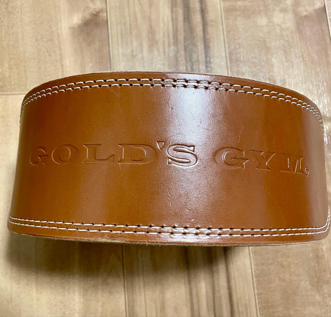 【状態良好】GOLD'S GYM プロレザー パワーベルト S