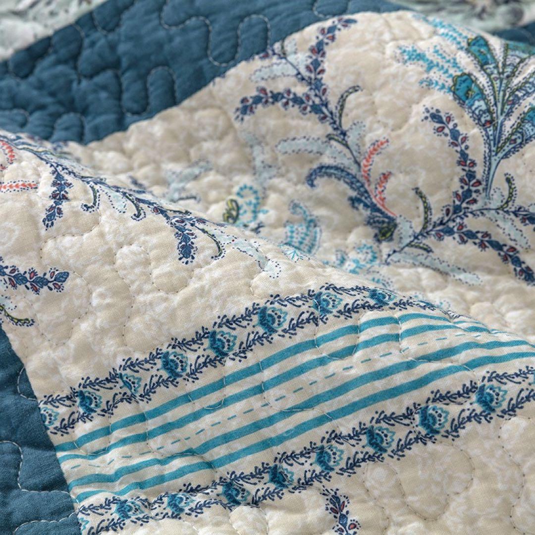 キルトベッドカバー3点セット綿マルチカバー キルティング 273