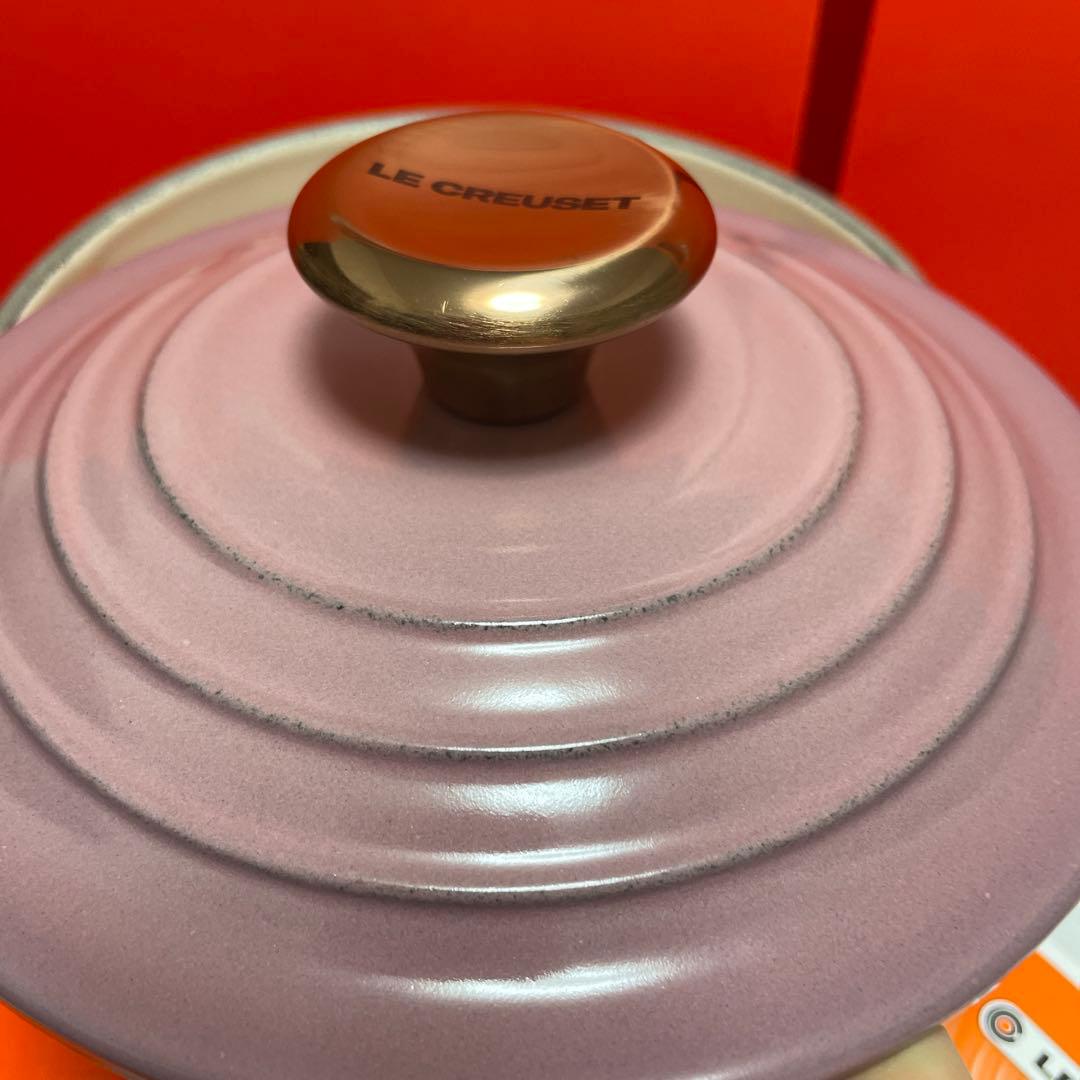 ルクルーゼ　ソースパン 16cm モーヴピンク (カッパーツマミ)