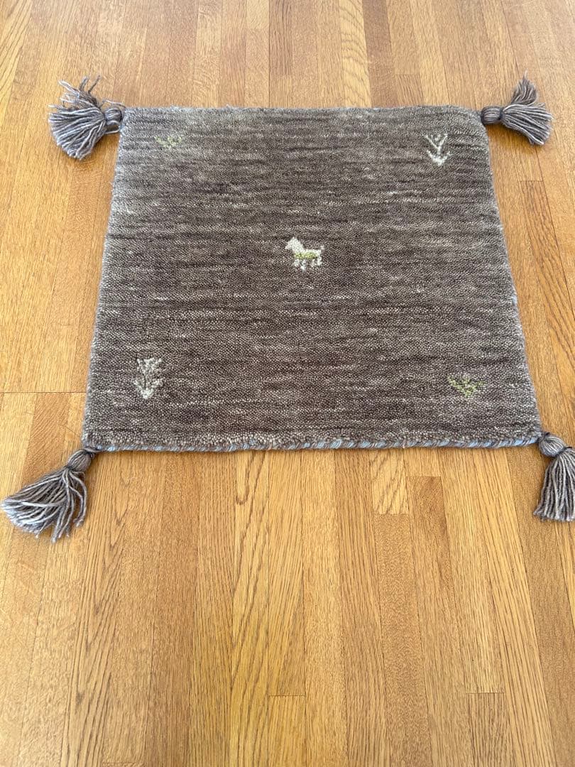 ギャッベ・タッセル付き刺繍ラグ・カーペット 5枚セット