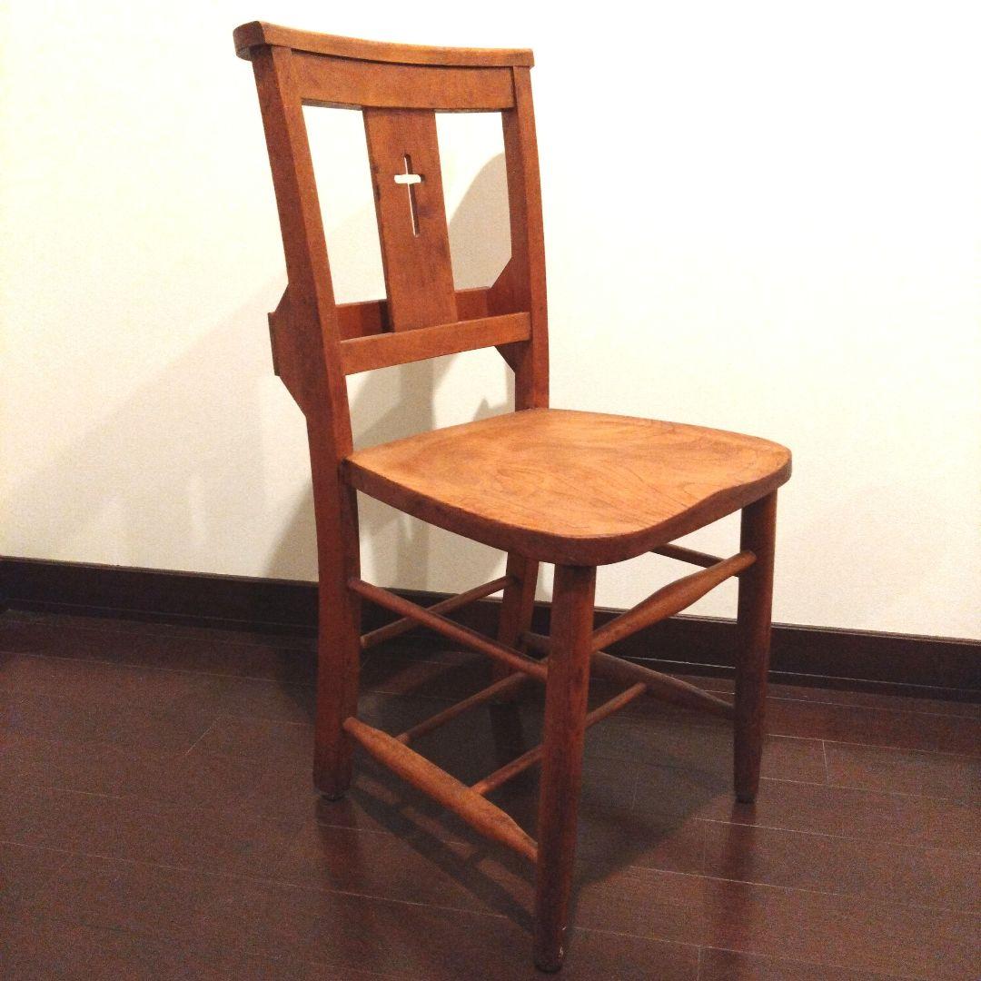チャーチチェア 教会 いす 椅子 イギリスアンティーク アンティーク ビンテージ