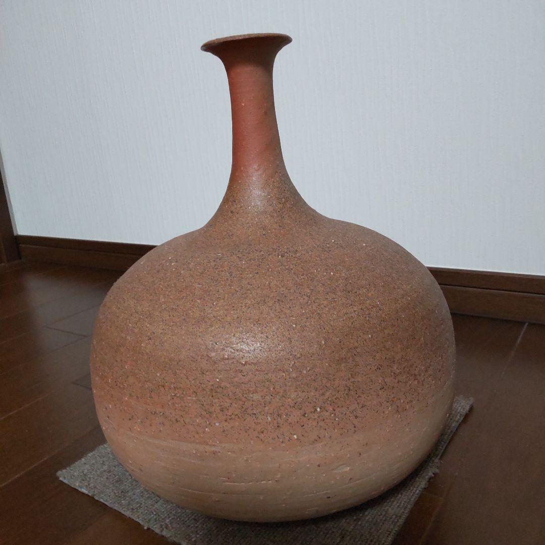 鶴くび大蕪　4　備前焼