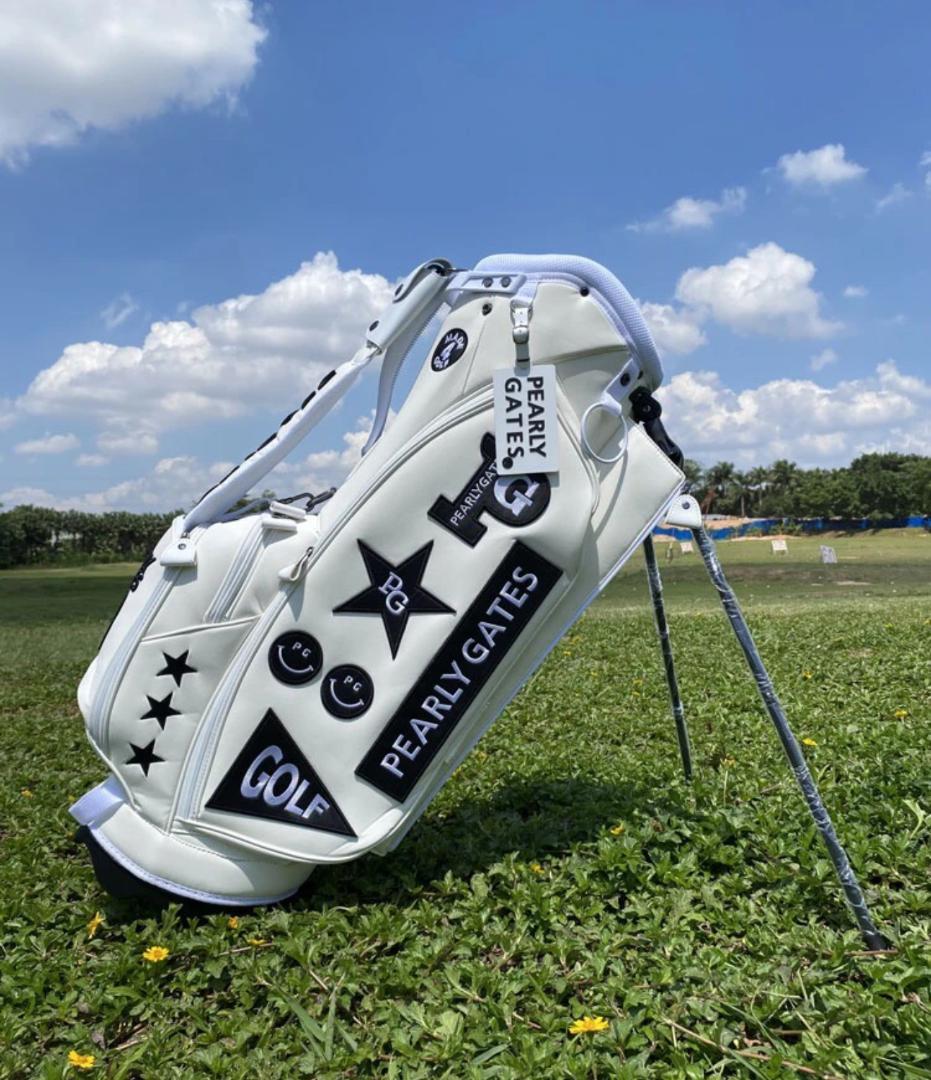 新品未使用.PEARLY GATES ゴルフバッグ ホワイト