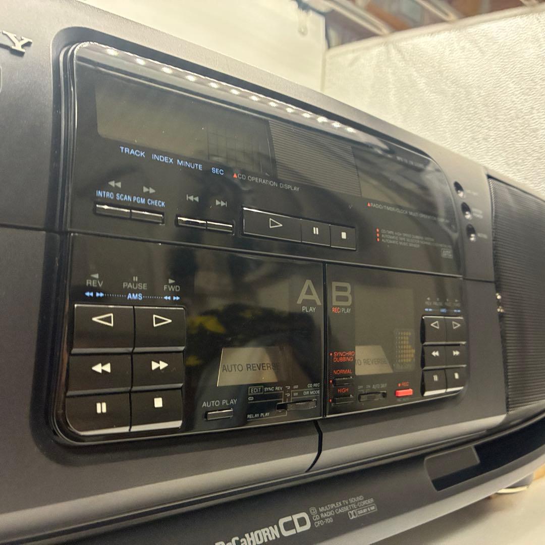 【カセット以外動作】SONY CFD-700 DoDeCaHORN バブルコンポ