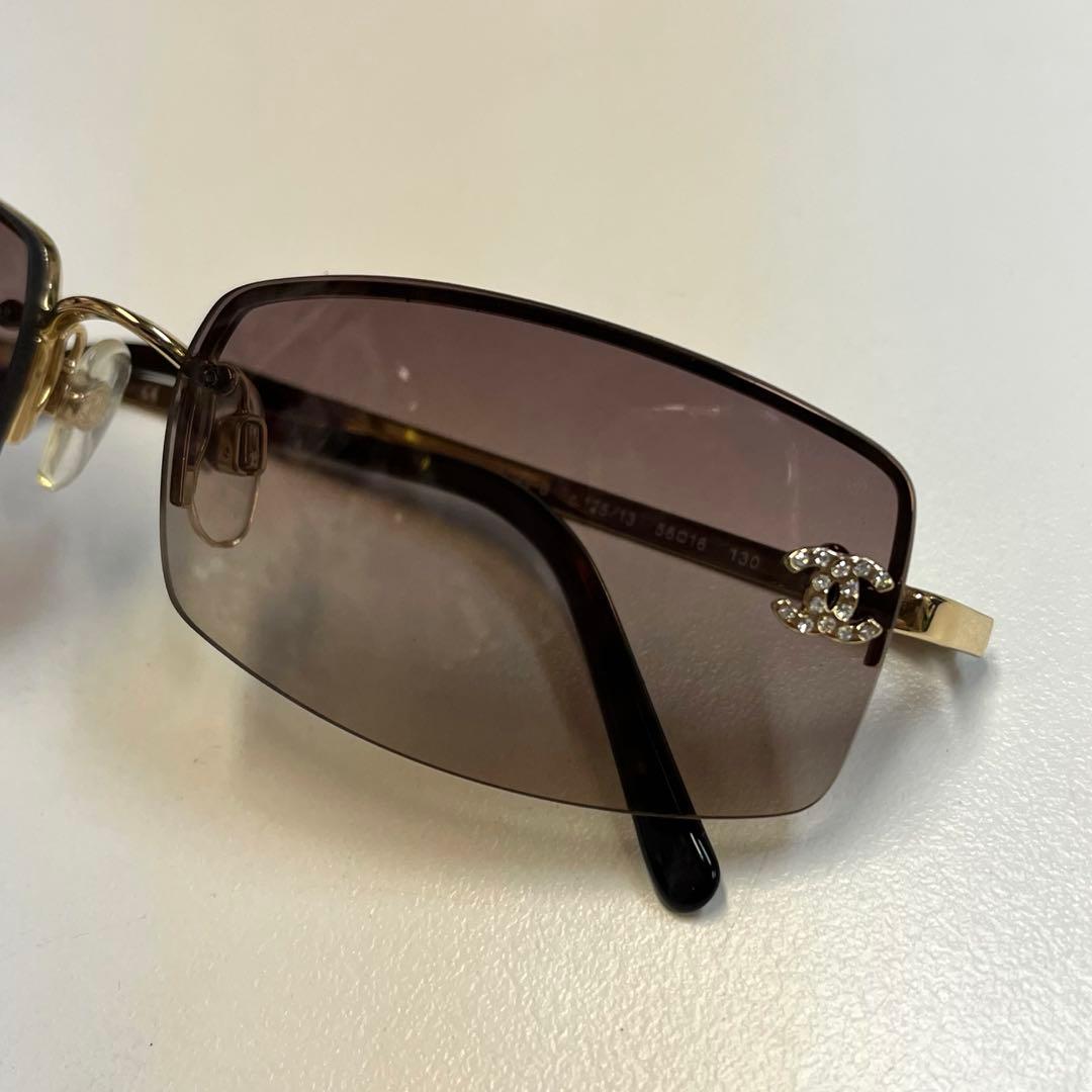 CHANEL サングラス ココマーク ラインストーン 4093-B