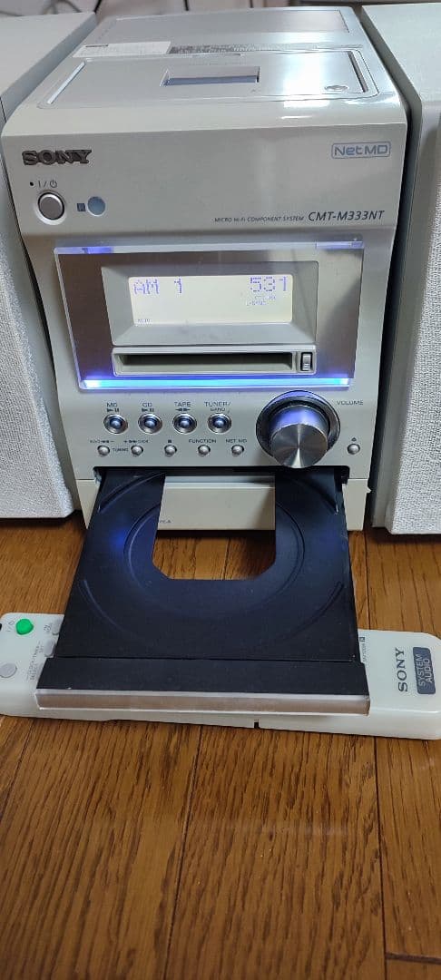 SONY CMT-M333NT　MDコンポ　オーディオ　カセットデッキ　CD