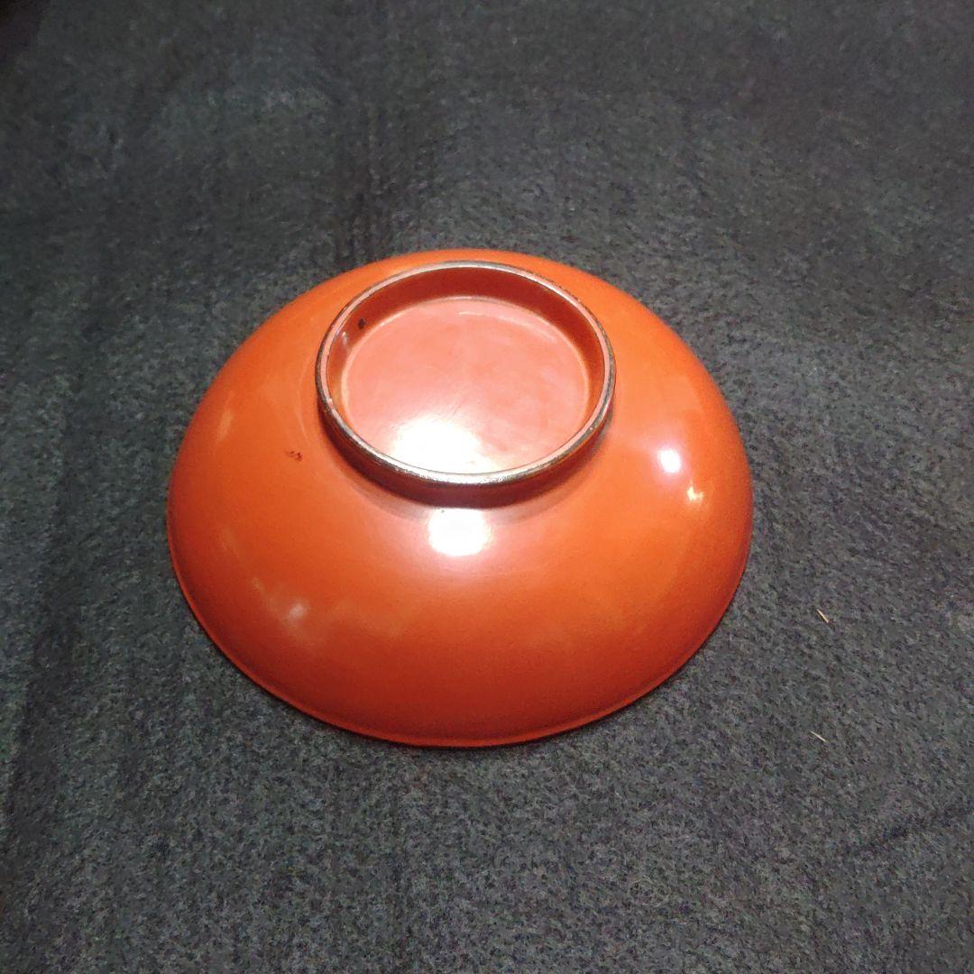 応量器　江戸初期　根来四つ椀二組完品　漆器