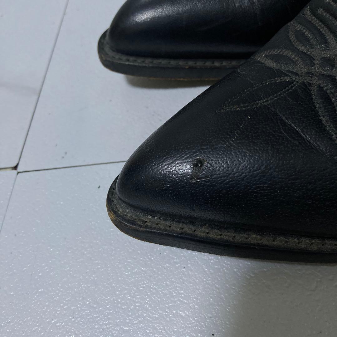 トニーラマ ウエスタンブーツ USA カウボーイ 本革 ブラック 黒 27