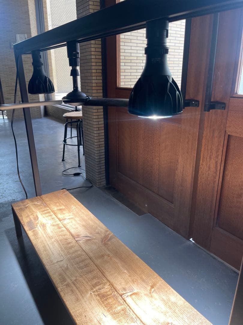 ダクトレール付！　植物棚　アイアンシェルフ　ボタニカルシェルフ　アガベ　塊根植物