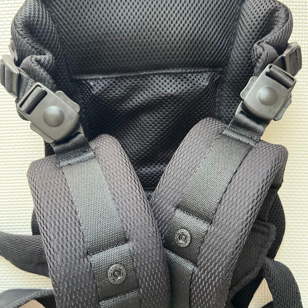 [極美品]最終お値下ミキハウス ファーストベビーキャリア 黒 BOX 保証書付