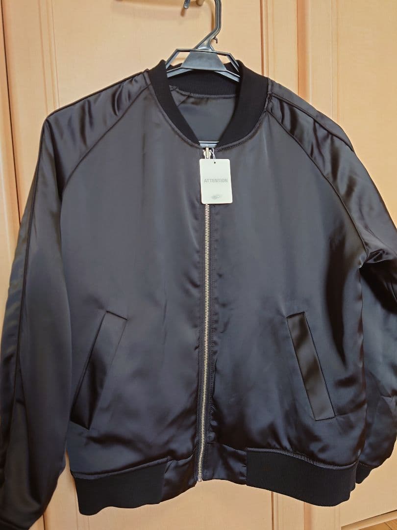 かおりん★ mmts 猫刺繍リバーシブルスカジャン レディース 黒