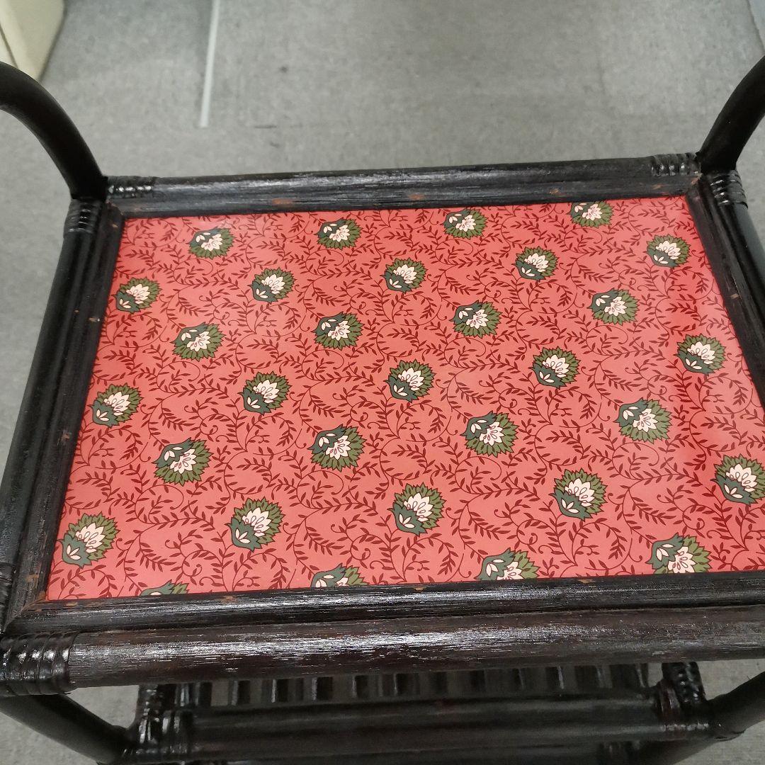 レトロ★ラタン製★3段ラック★1985年MFC記念品S賞★小物置き場に最適