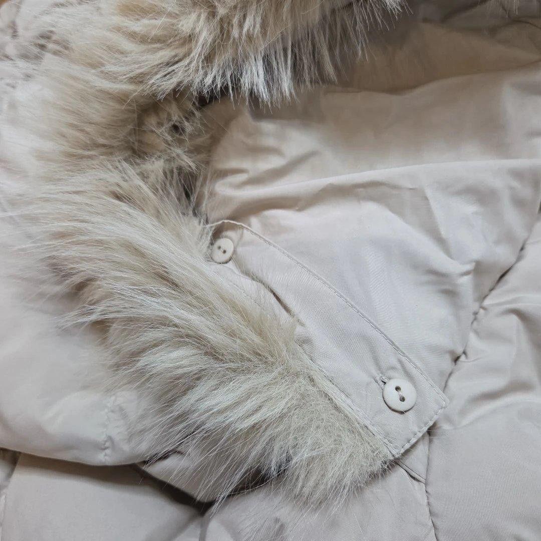 【新品】軽量ダウンワンタッチケープ付き マタニティコート サイズ M おまけ付き