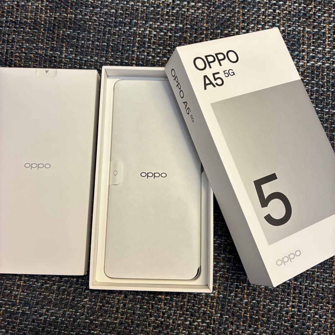 OPPO A5 5G ホワイト 通電確認のみ 未使用