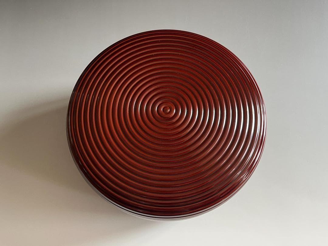 川端近左　熊笹蒔絵　溜ロクロ目食籠　即中斎書付　茶道具　表千家