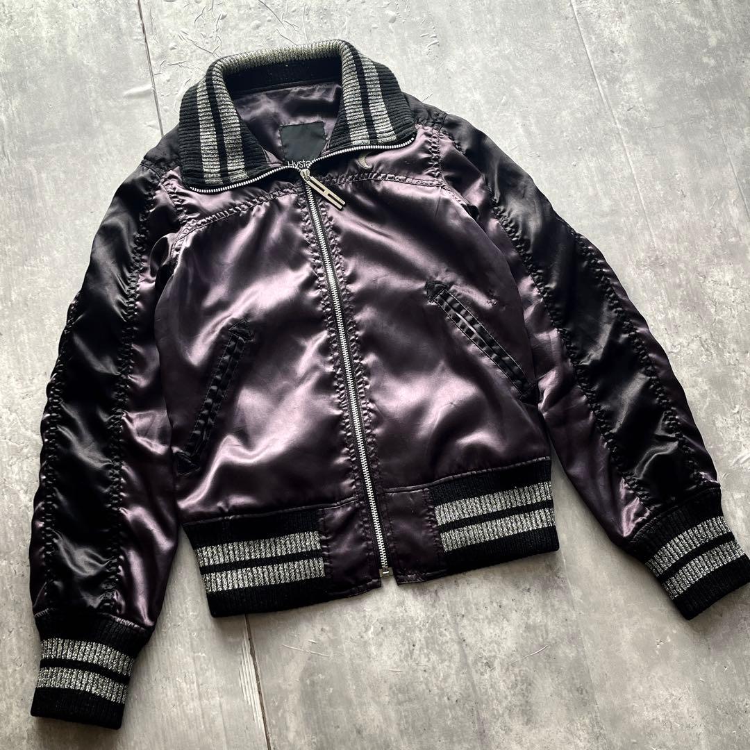 00s HYSTEIC GLAMOUR ガール 刺繍 短丈　スカジャン ムーン